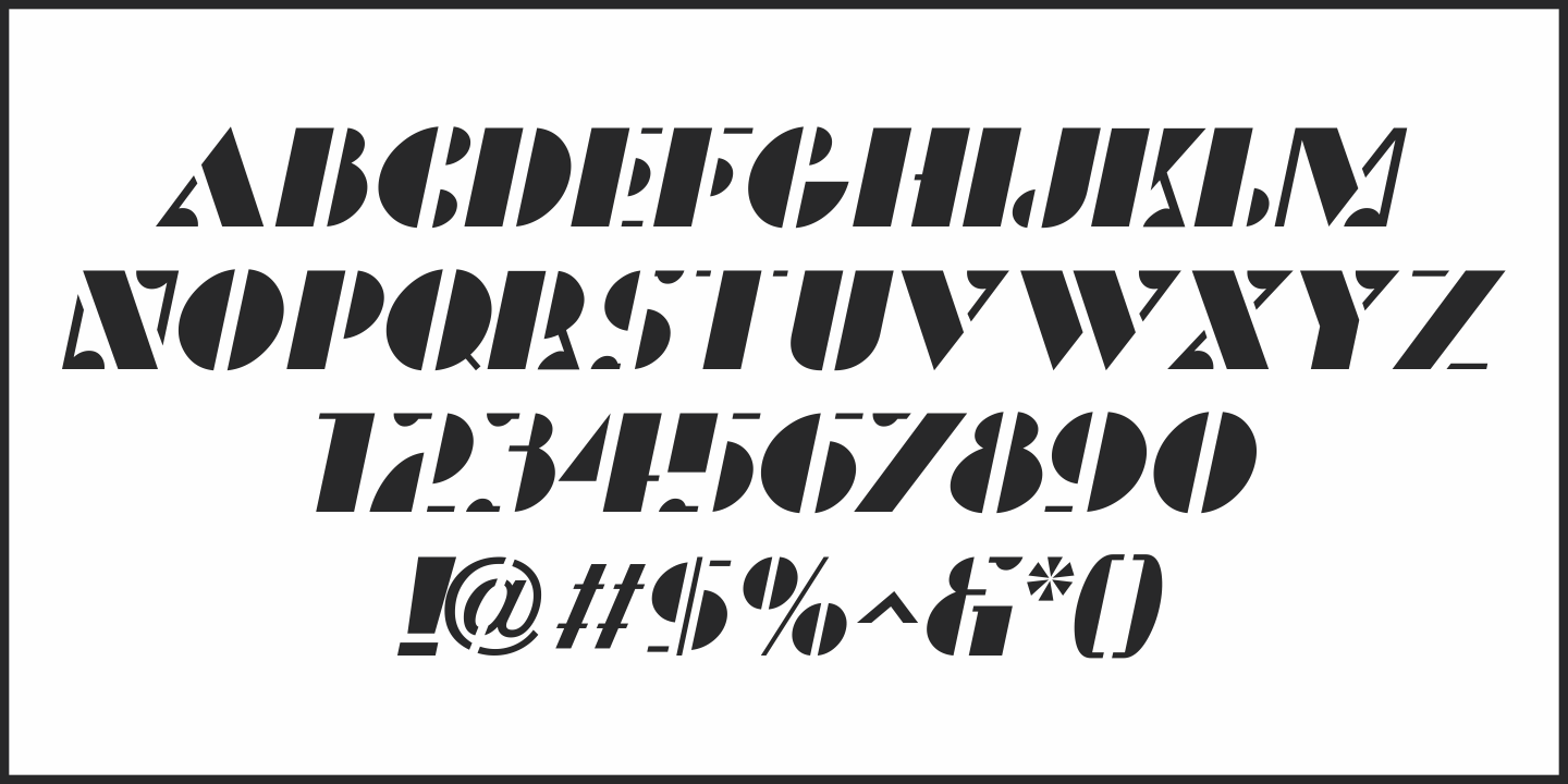 Etched Stencil JNL